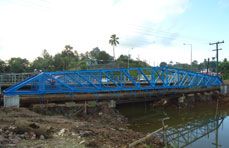 Pipe Support Bridge (40m span) - Fiji 